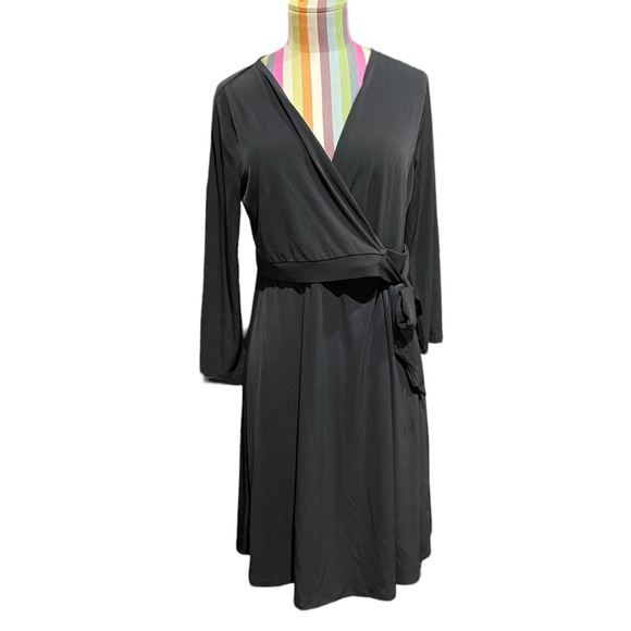 Motherhood Maternity Pull Over Wrap Nursing Dress 0642 - Picture 2 of 7